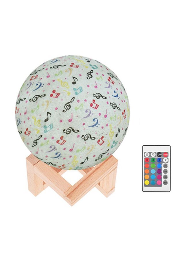 3D Printed USB Rechargeable Moon Lamp With Touch Control Multicolour 5.9inch - Image 1