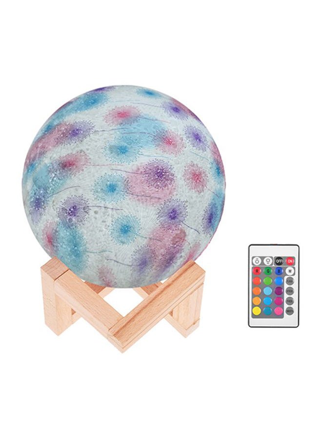 3D Printed USB Rechargeable Moon Lamp With Touch Control Multicolour 5.9inch - Image 1