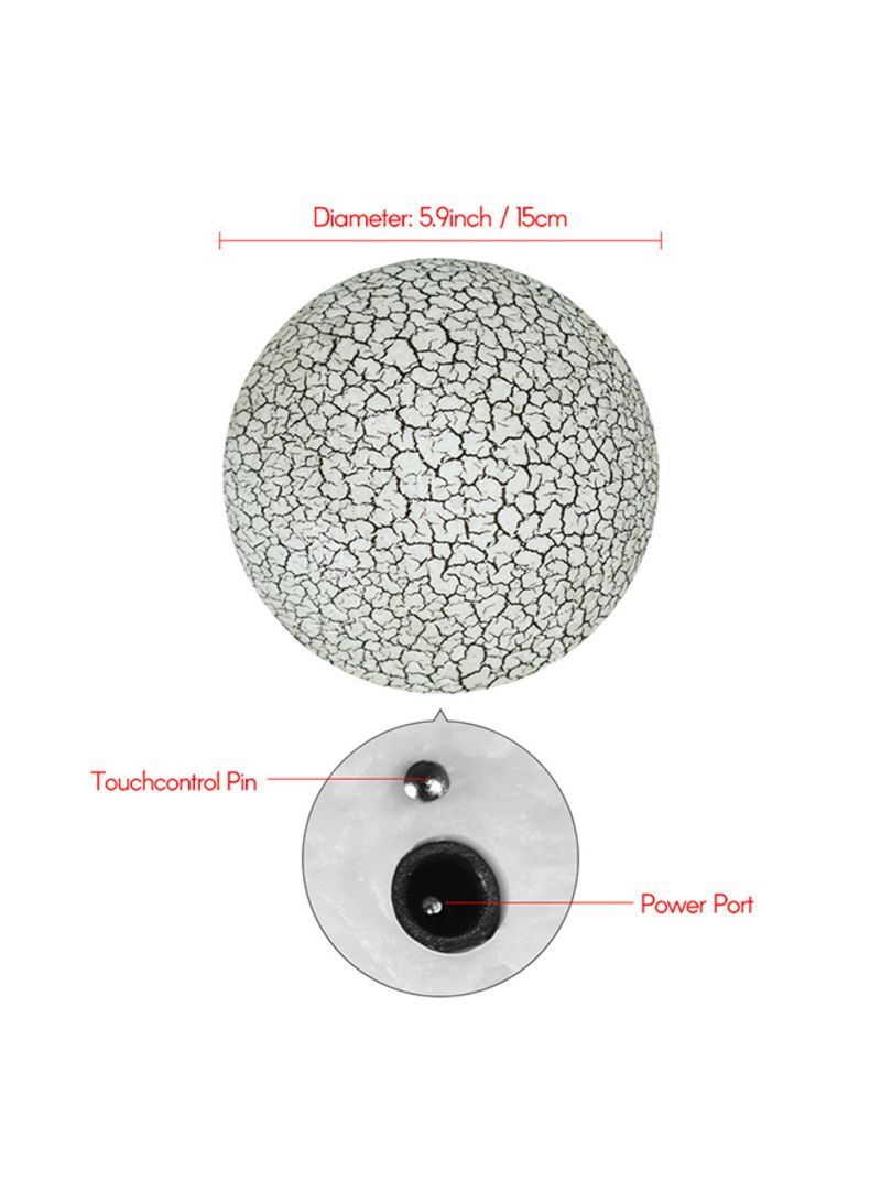 3D Printed USB Rechargeable Moon Lamp With Touch Control Multicolour 5.9inch - Image 4