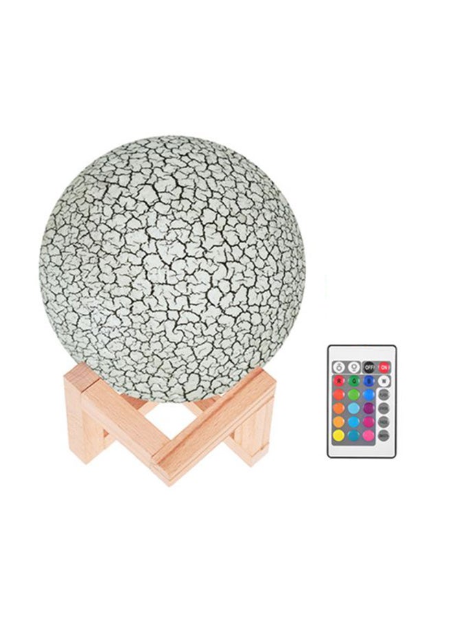 3D Printed USB Rechargeable Moon Lamp With Touch Control Multicolour 5.9inch - Image 1