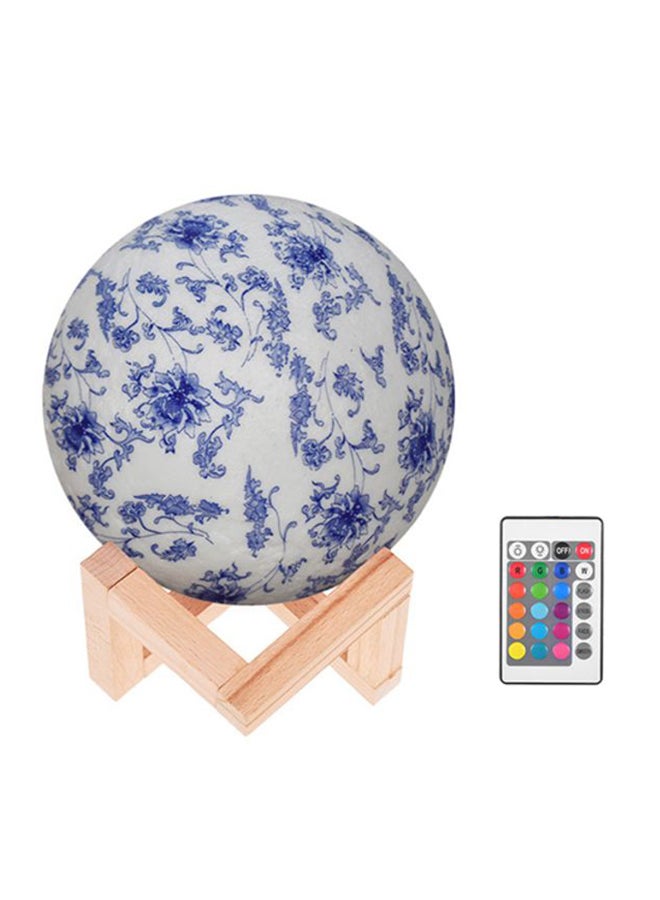 3D Printed USB Rechargeable Moon Lamp With Touch Control Multicolour 5.9inch - Image 1