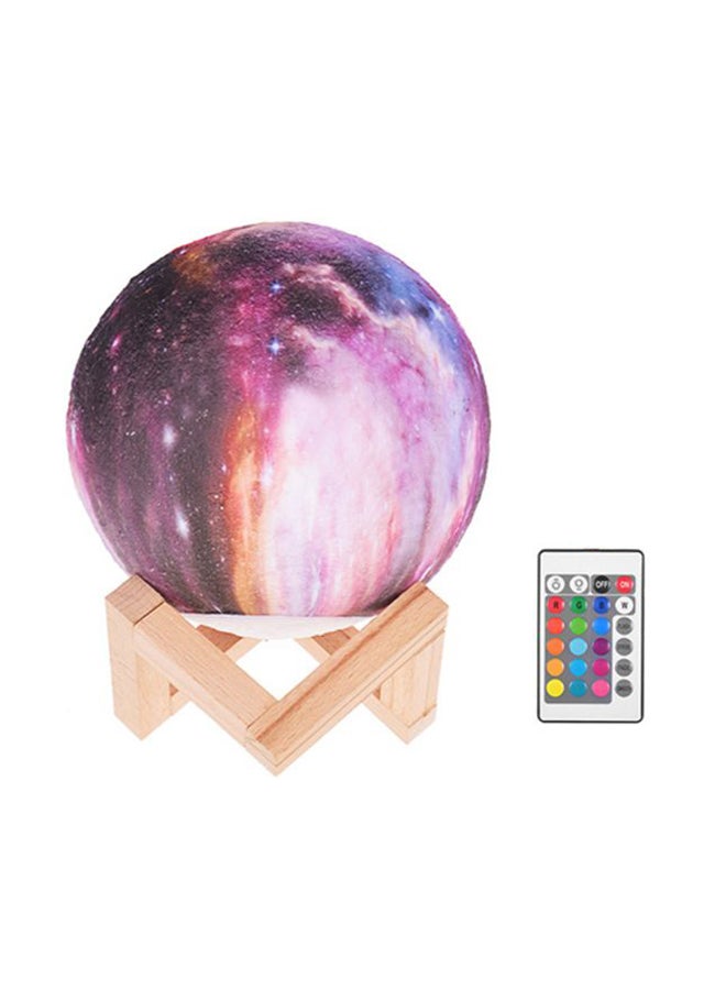 3D Printed USB Rechargeable Moon Lamp With Touch Control Multicolour 5.9inch