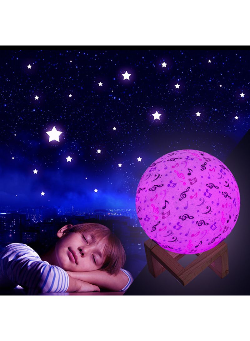 3D Printed USB Rechargeable Moon Lamp With Touch Control Multicolour 5.9inch - Image 5