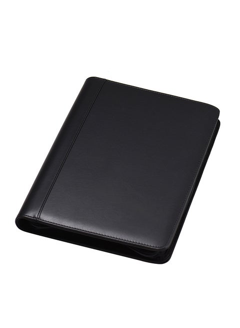 Leather Business Portfolio Folder Black