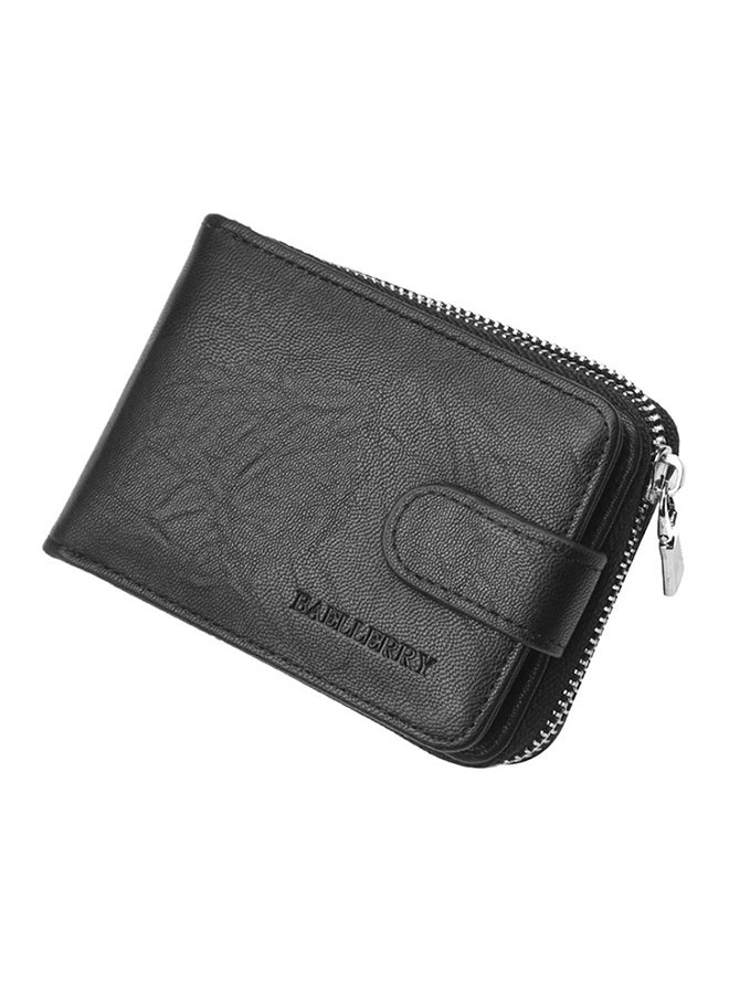 baellerry PU Leather Business Money Clip Wallet Black  - Image 1