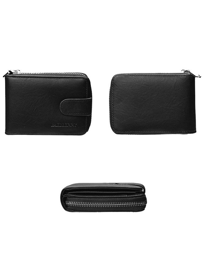 baellerry PU Leather Business Money Clip Wallet Black  - Image 2