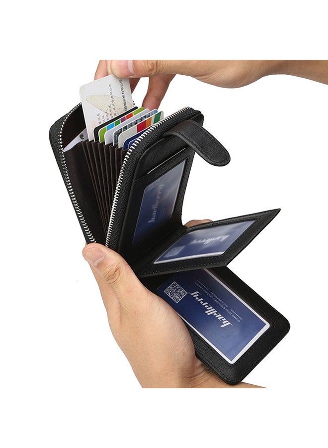 baellerry PU Leather Business Money Clip Wallet Black  - Image 4
