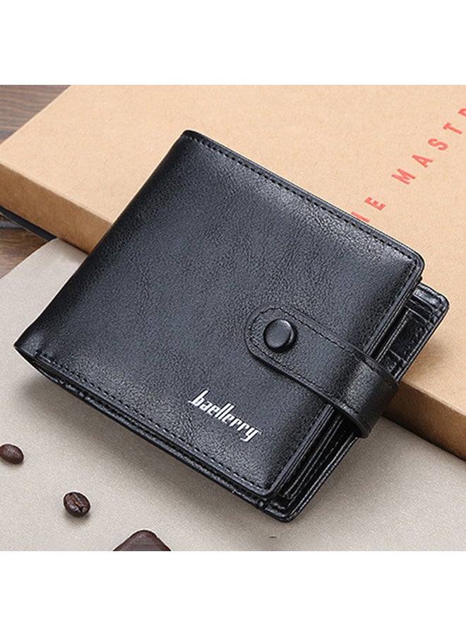 بايلليري محفظة نقود بمشبك مناسبة للأعمال من الجلد الصناعي أسود - Image 2