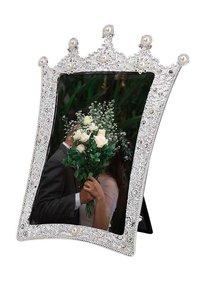 TOOARTS - Handmade Decorative Photo Frame Silver 25.00x2.50x15.49cm - Image 1