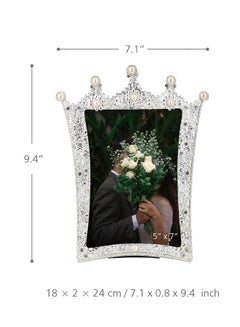 TOOARTS Handmade Decorative Photo Frame Silver 25.00x2.50x15.49cm  - Image 4