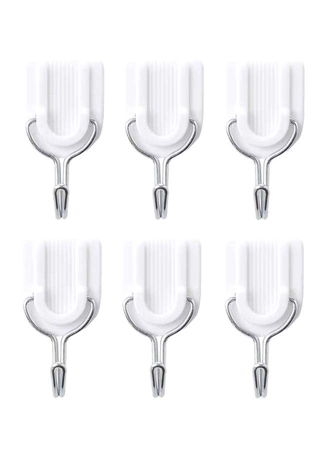 شاربدو خطافات للمطبخ والحمام من 6 قطع أبيض 5Ø³Ù†ØªÙŠÙ…ØªØ± - Image 1