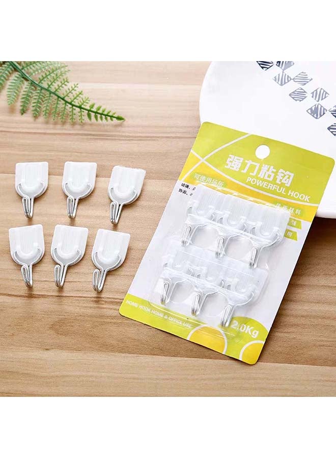 شاربدو خطافات للمطبخ والحمام من 6 قطع أبيض 5Ø³Ù†ØªÙŠÙ…ØªØ± - Image 3