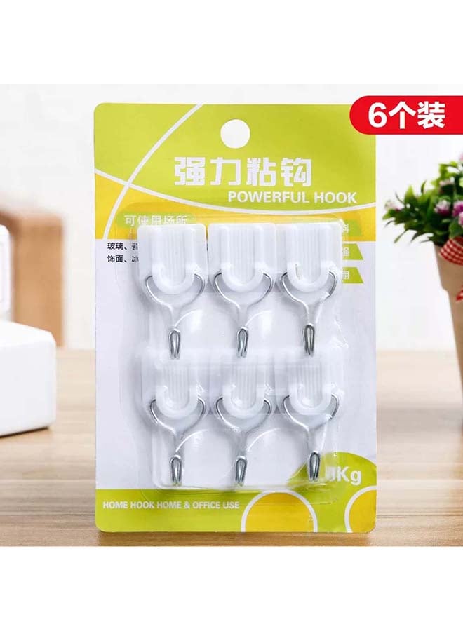 شاربدو خطافات للمطبخ والحمام من 6 قطع أبيض 5Ø³Ù†ØªÙŠÙ…ØªØ± - Image 4