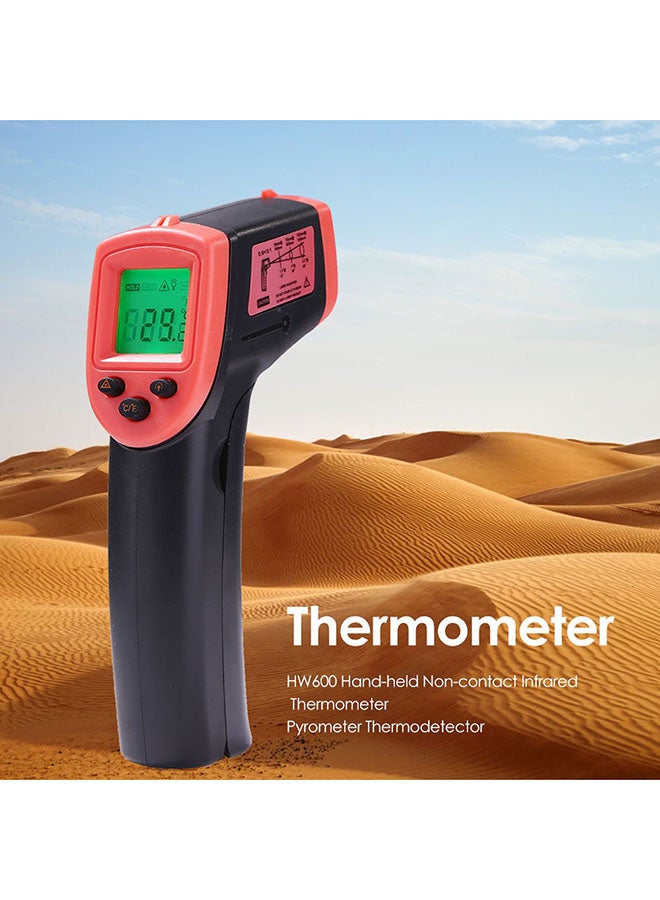 Generic Non-contact Digital Infrared Thermometer Red/Black 15x5x10cm  - Image 4