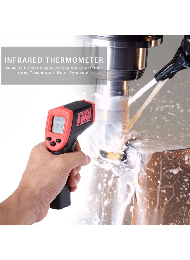 Generic Non-contact Digital Infrared Thermometer Red/Black 15x5x10cm  - Image 5