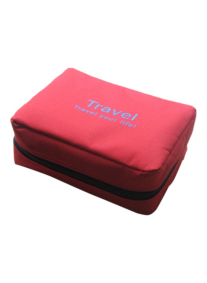 Goldedge Waterproof Toiletry Bag Red - Image 2