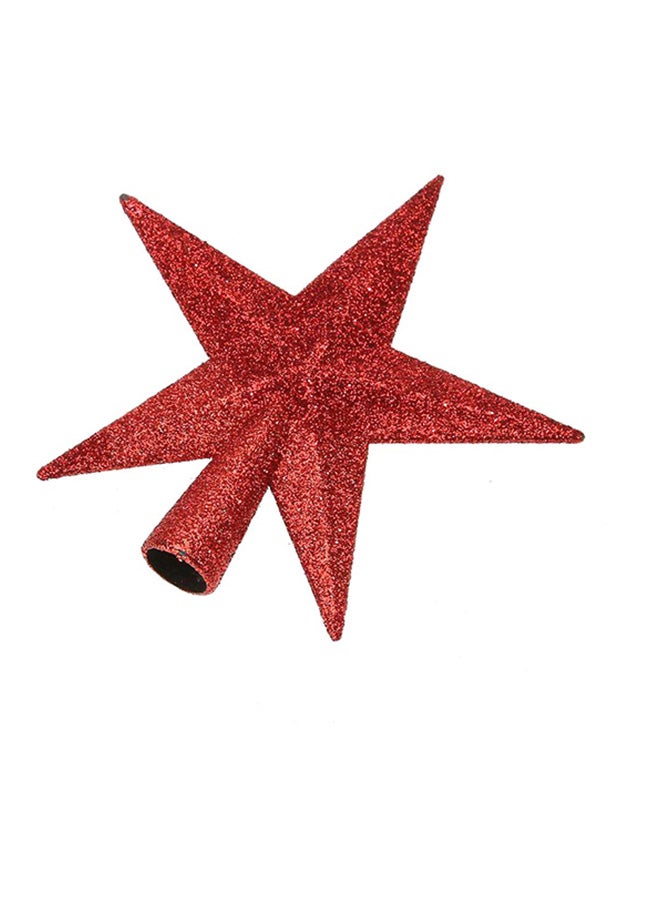 CHRISTMAS MAGIC Glitter Tree Top Red 20cm  - Image 2