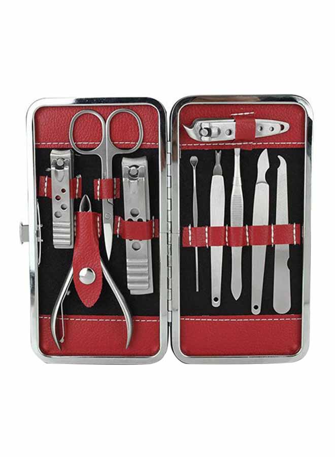 10-In-1 Nail Clippers Manicure And Pedicure Set Silver - Image 1