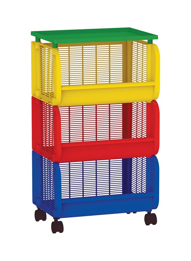 Cosmoplast Storage Cart with Wheels - Multicolour - v1578024929/N13205697A_2