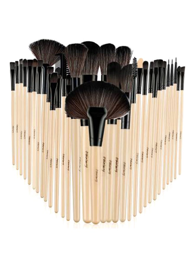 Generic 32-Piece Facial Makeup Brush Kit Beige  - Image 2