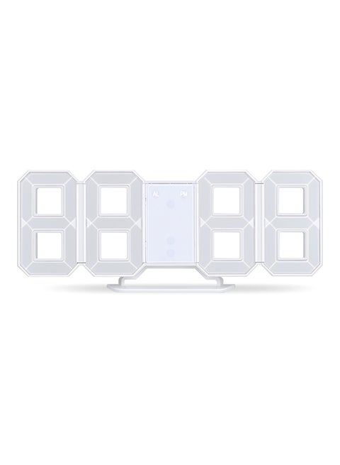 LED Digital Numbers Wall Clock Blue
