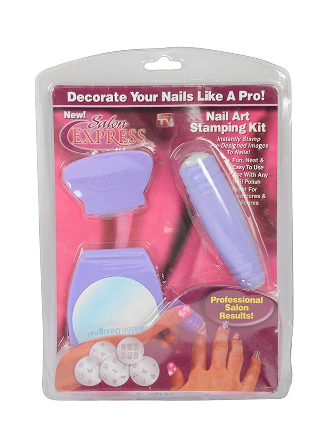 3-Piece Nail Art Kit Purple - Image 2