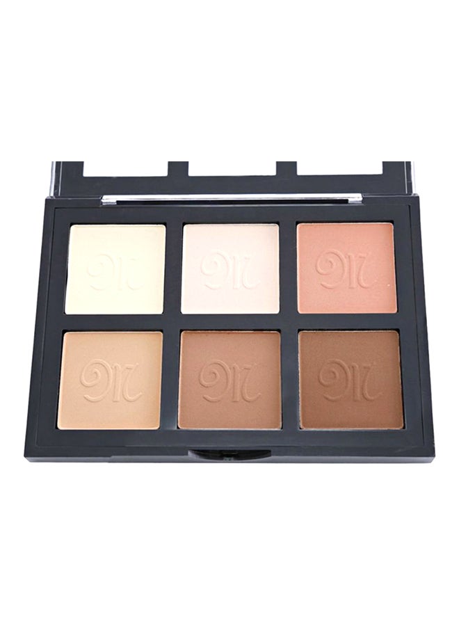 Makeup21 - 6-Color Contour Powder Palette Multicolour - Image 1