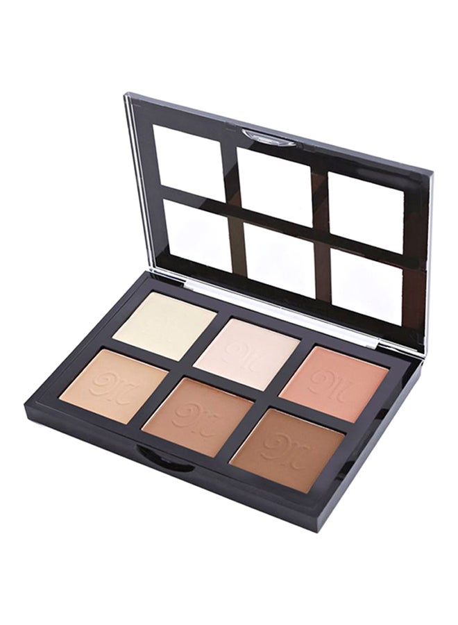 Makeup21 - 6-Color Contour Powder Palette Multicolour - Image 1