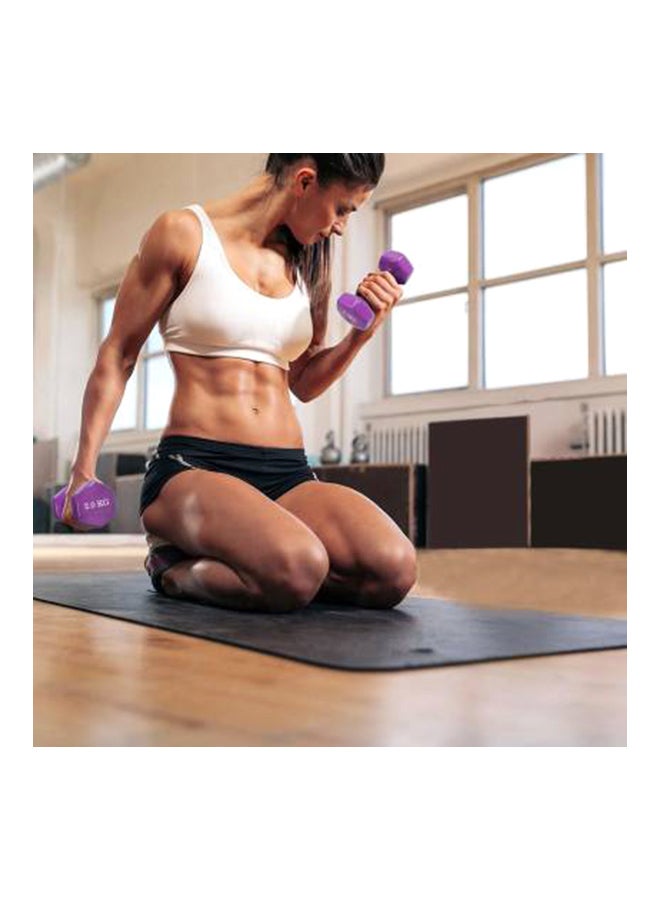 Pro Hanson Vinyl Coated Fixed Weight Dumbell 2 x 2kg  - Image 3