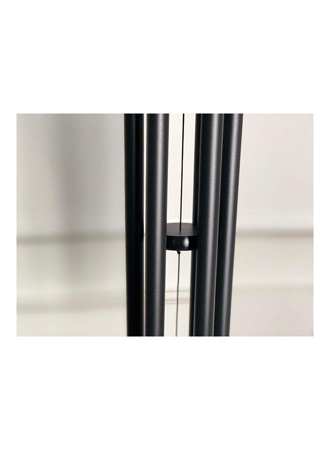 homes r us - Aureole Tunes Wind Chime Black/Silver 42inch - Image 1