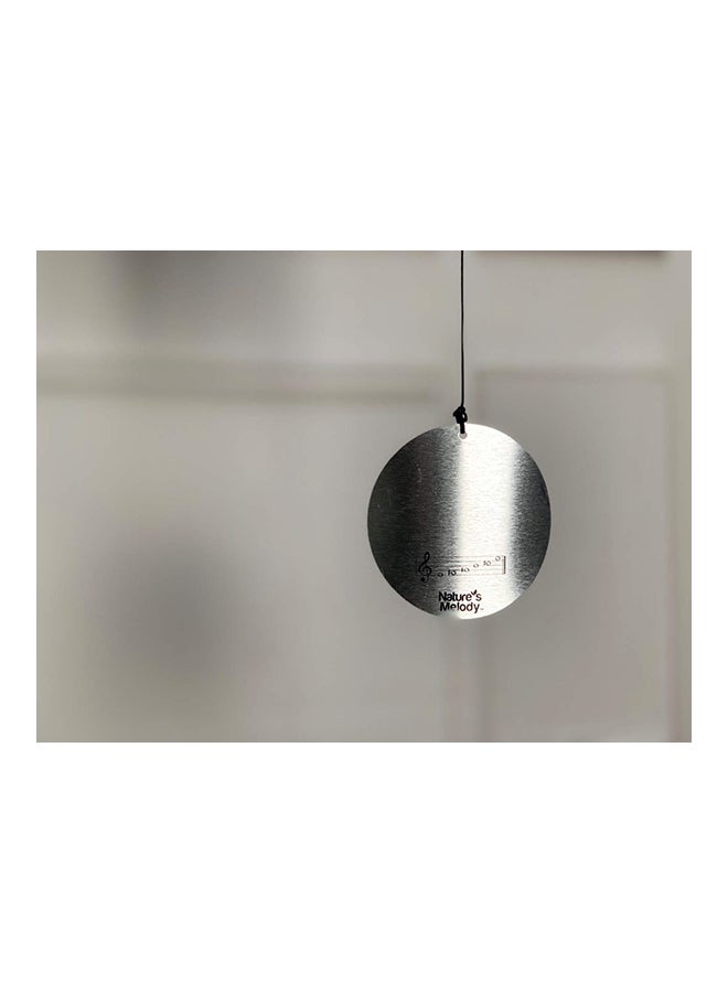 homes r us - Aureole Tunes Wind Chime Black/Silver 42inch - Image 1