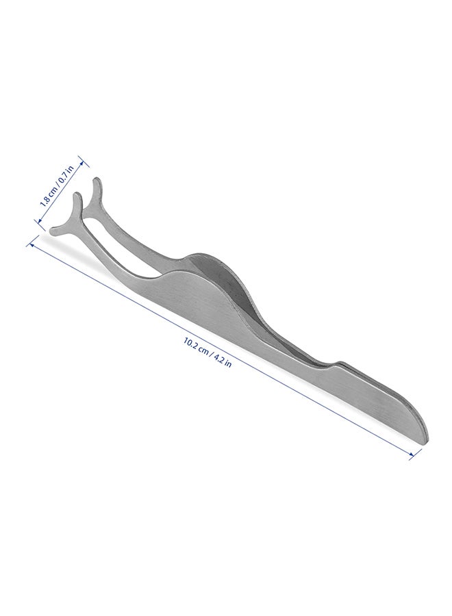 Generic False Eyelashes Tweezers Silver - Image 3
