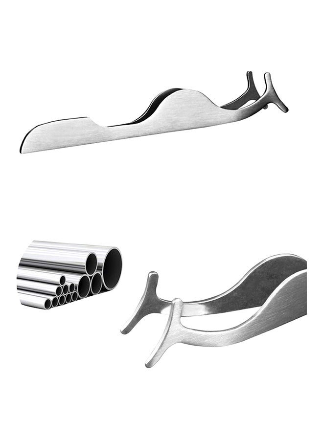 Generic False Eyelashes Tweezers Silver - Image 4