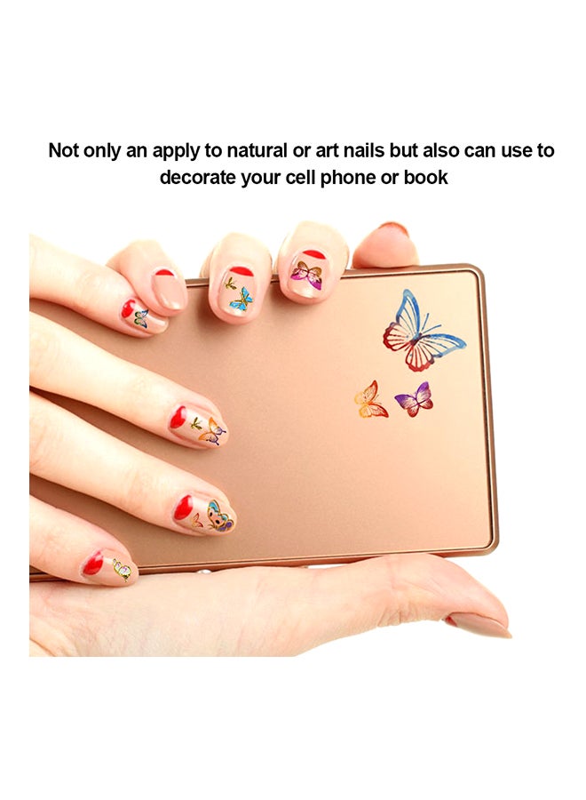 ANSELF 24 Sheets 3D Nail Art Decoration Set Gold - Image 4