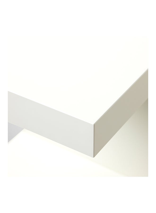 رف حائط خشبي أبيض 30x26 سنتيمتر أبيض 30x26سم - Image 2