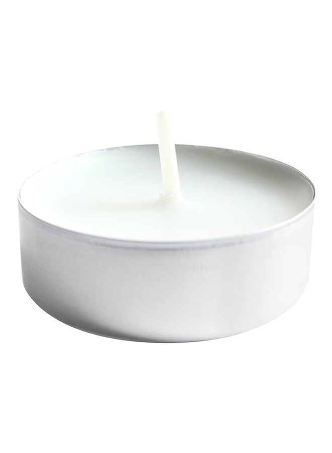 Tea Light - 100-Piece Candle White/Silver 38mm - Image 1