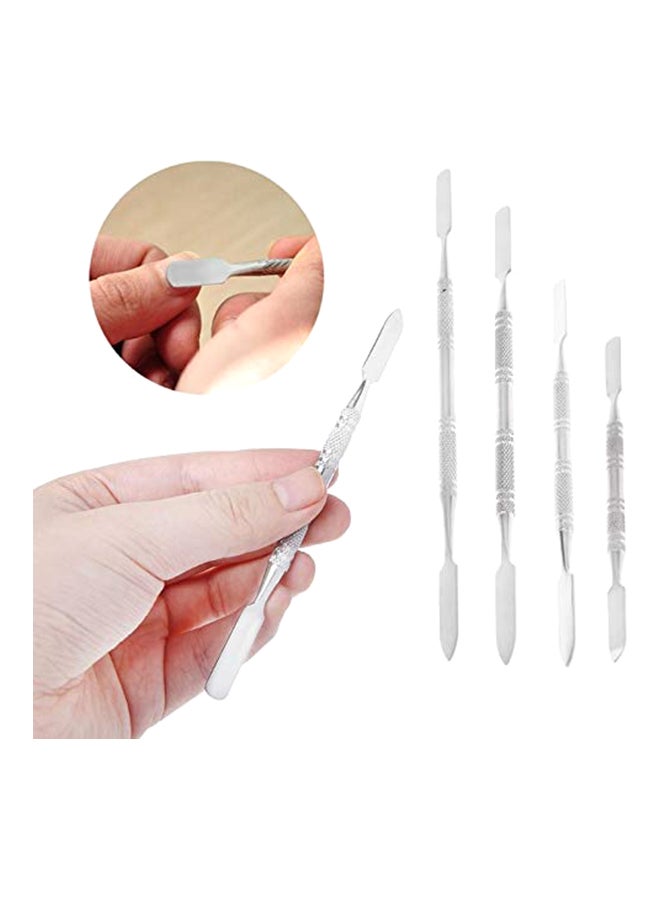 مستحضرات تجميل للعناية بالأظافر مع ملعقة للخلط فضي - Image 3