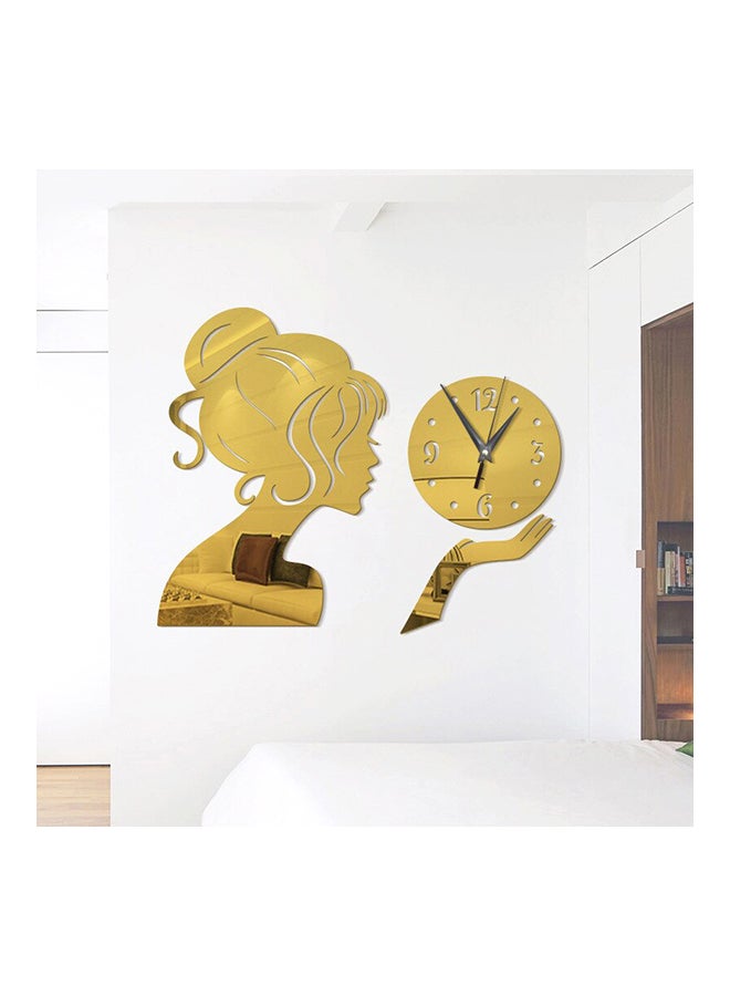 Sharpdo Artistic Wall Clock Gold 30 x 30cm - Image 2