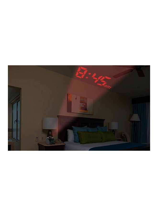 Digital Wall Projector Alarm Clock Black 13.5x14.5x4.4centimeter - Image 3