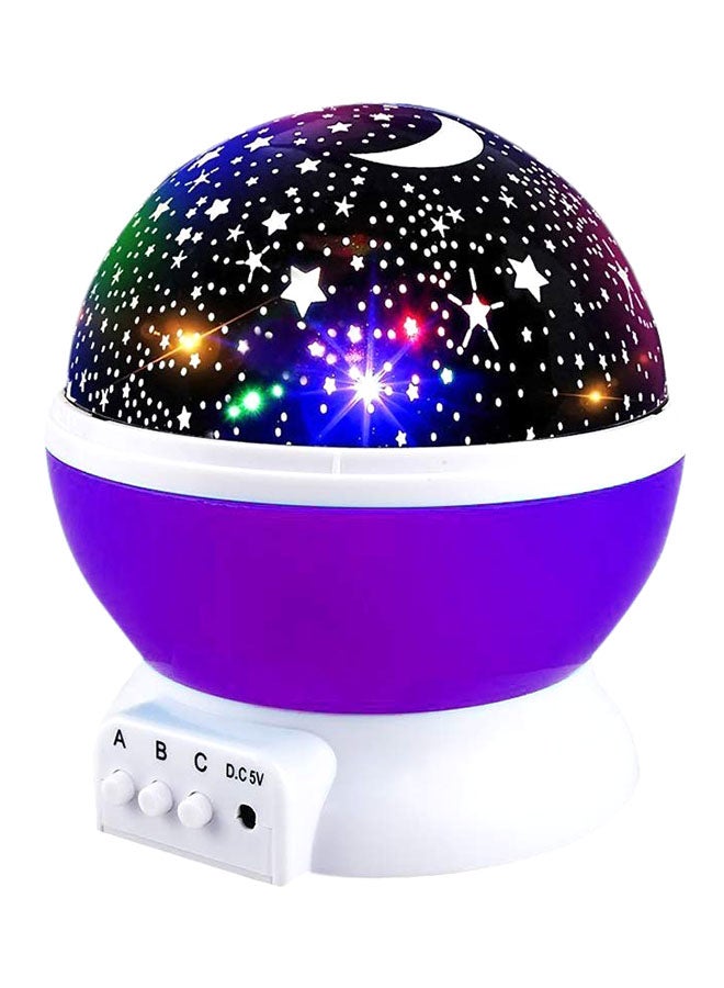 Generic Star And Moon Rotating Projector Night Lamp blue 13x13x14.5cm  - Image 2
