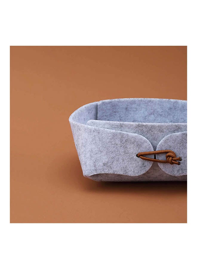 شاربدو سلة هدايا مزودة بحبل رمادي / بني - Image 2