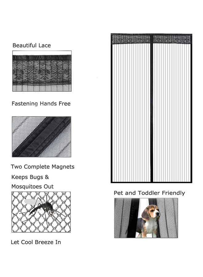Generic - Magic Mesh Magnetic Automatic Closure Anti-Mosquito Door Curtain Multicolour 100 x 210cm - Image 1