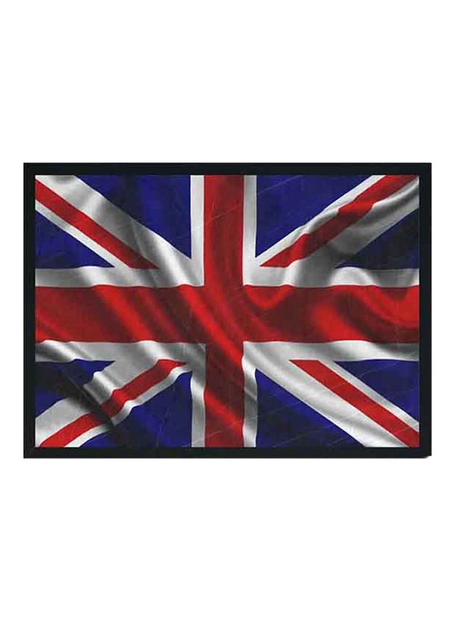LOWHA UK Flag Poster With Wood Frame Multicolour 32 X 22 X 2centimeter - Image 1