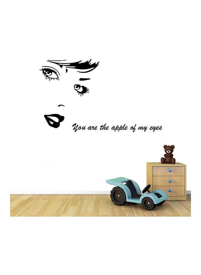 Sharpdo Woman With Quotes Wall Sticker Black 18 x 18cm - Image 3