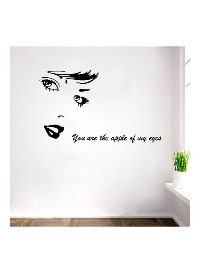 Sharpdo Woman With Quotes Wall Sticker Black 18 x 18cm - Image 4