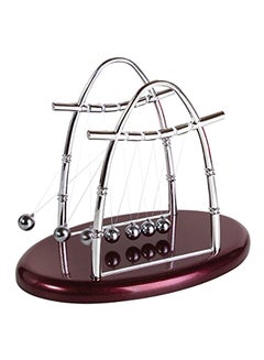 Generic Newtons Cradle Balance Balls Physics Pendulum Science Desk Office Decoration Toy White/Brown  - Image 3