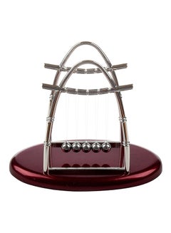 Generic Newtons Cradle Balance Balls Physics Pendulum Science Desk Office Decoration Toy White/Brown  - Image 2