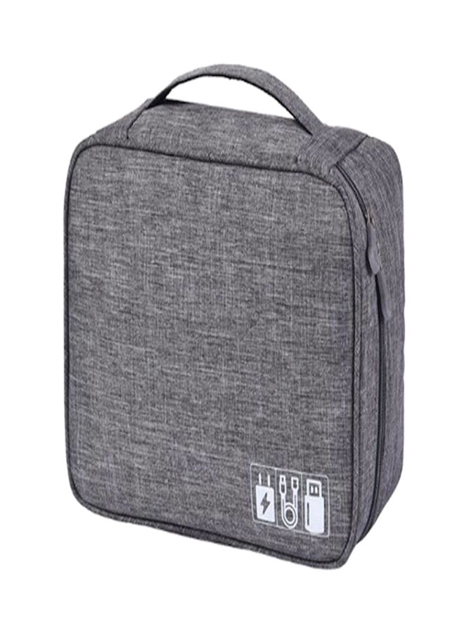 Universal Cable Organizer Bag for Travel Grey - Image 1