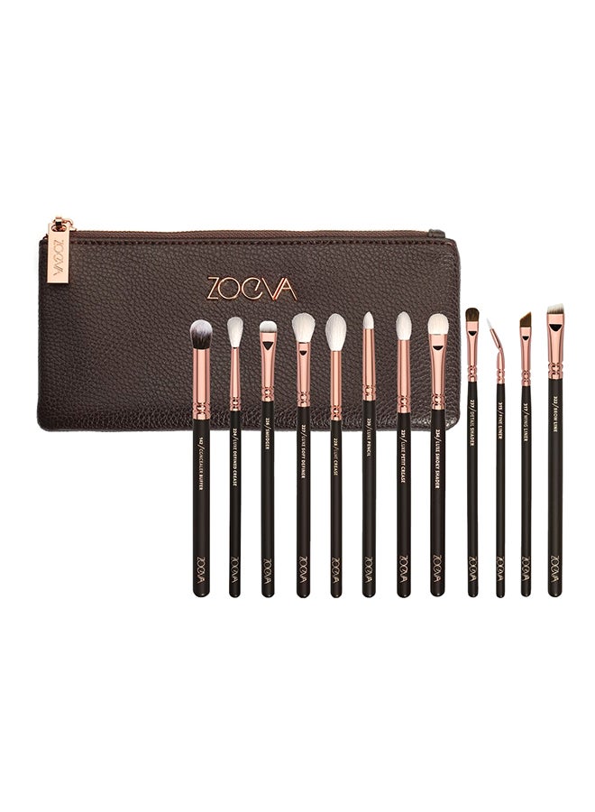 Zoeva 12-Piece Wool Colour Makeup Eyes Brushes Sets - Image 1