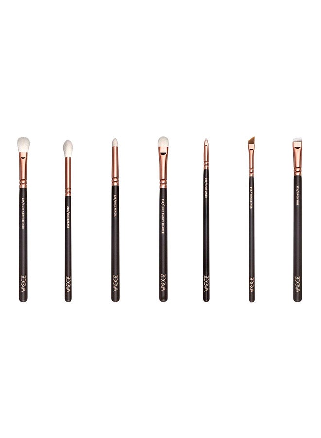 Zoeva 15-Piece  Rose Golden Complete Eyes Wool Makeup Brushes Sets Brown/Rose Gold/White  - Image 2